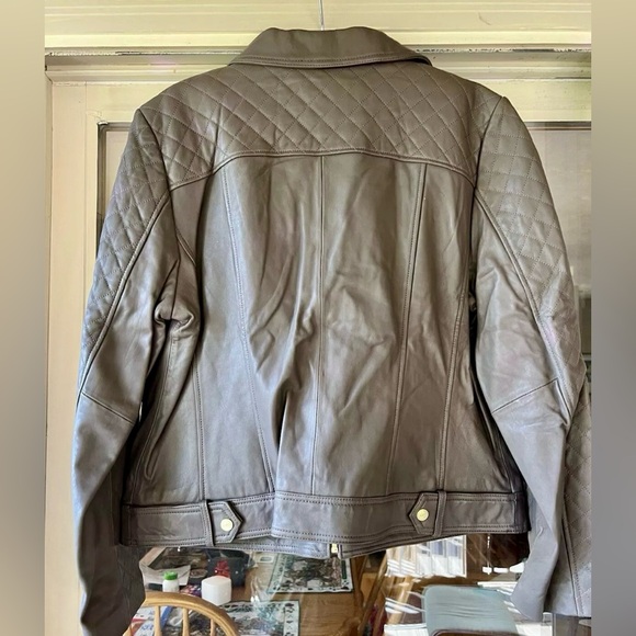 NWT NEW COLE HAAN BUTTERY SOFT LEATHER JACKET SIZE XXL $450 - Picture 4 of 7